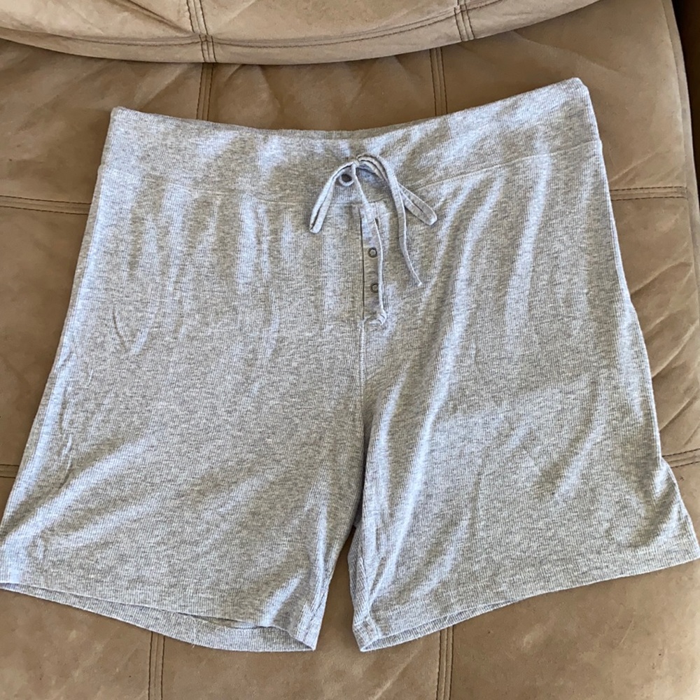 Aerie Grey Ribbed Shorts XL